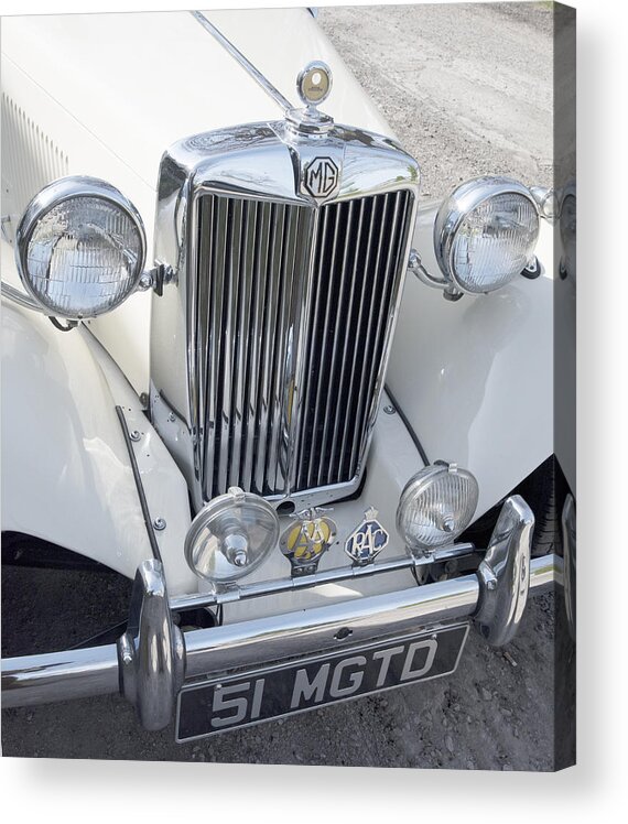 Classic Cars Acrylic Print featuring the photograph Classic MG by Paul Ross