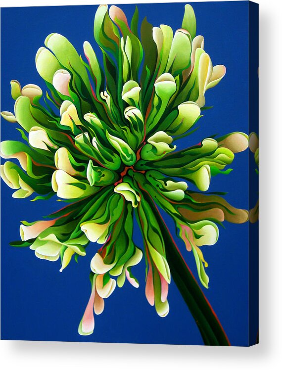 Clover Acrylic Print featuring the painting Clover Clarification Indoctrination by Amy Ferrari