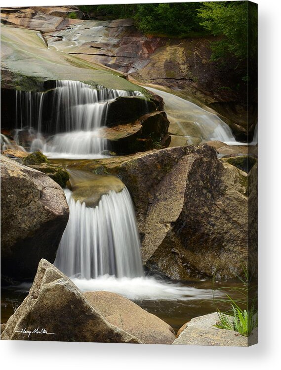 Waterfall Acrylic Print featuring the photograph Gentle Drops by Harry Moulton