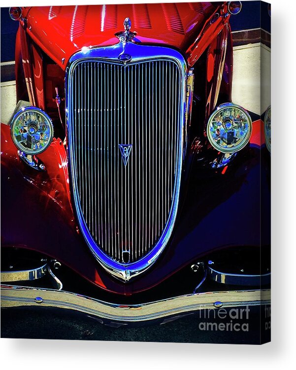 Classic Car Grille Acrylic Print featuring the photograph Grille Me by Joseph J Stevens