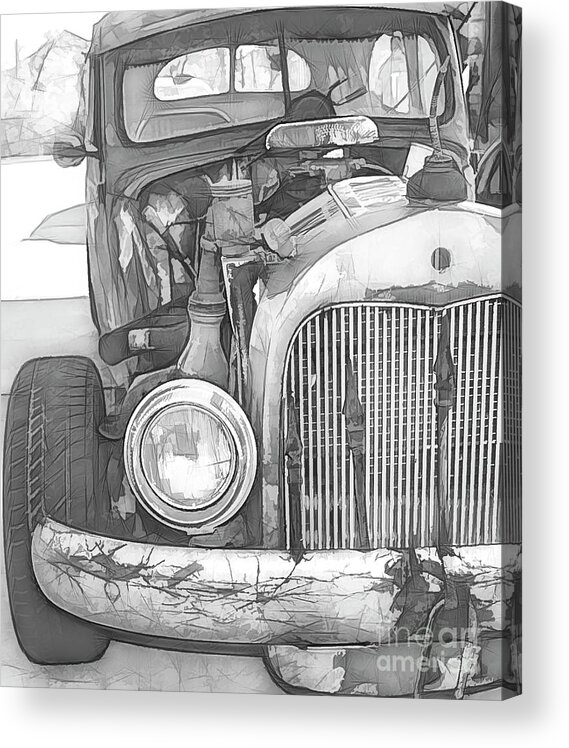 Rusty Cars Acrylic Print featuring the photograph Hodgepodge by Diana Mary Sharpton