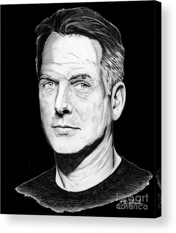 Leroy Acrylic Print featuring the drawing Leroy Gibbs by Bill Richards