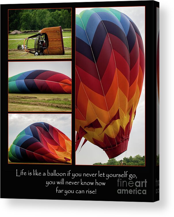 Free Acrylic Print featuring the photograph Life is like a Balloon by Deborah Klubertanz