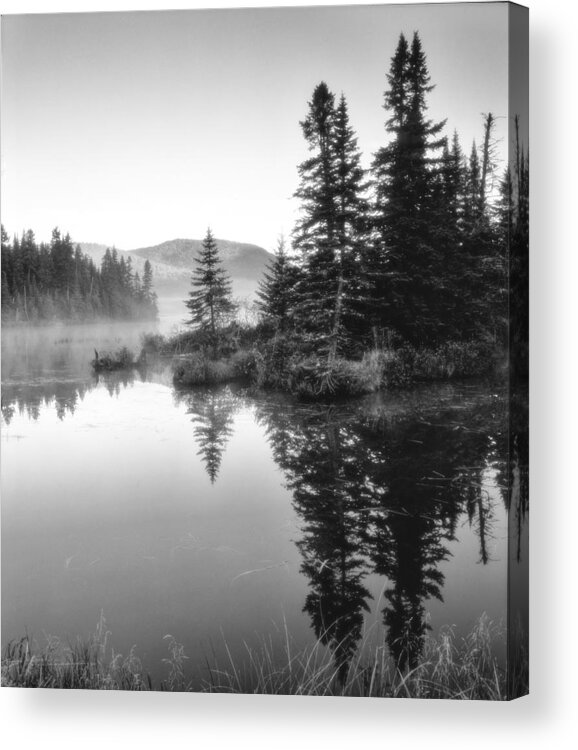 Maine Acrylic Print featuring the photograph Maine Solitude by Michael Hubley