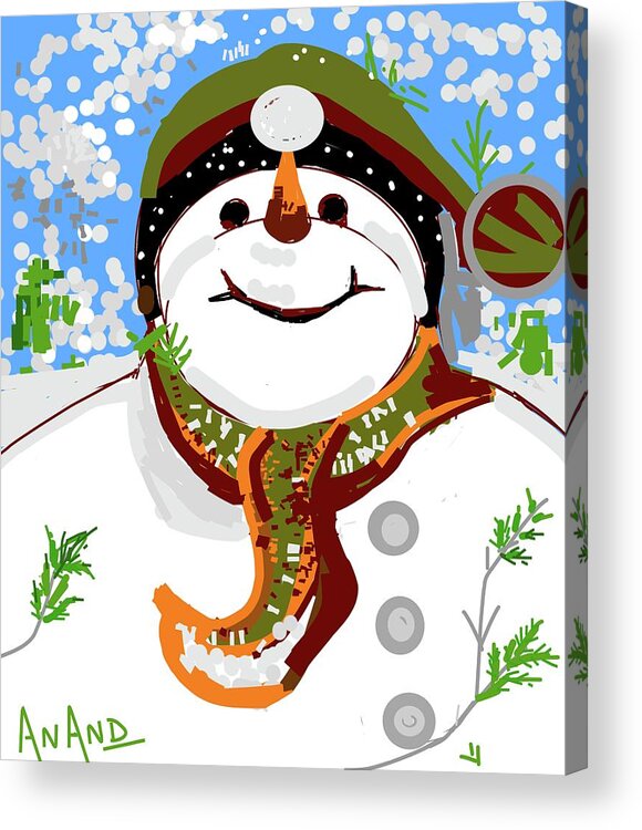 Merry Christmas-7 Acrylic Print featuring the digital art Merry Christmas-7 by Anand Swaroop Manchiraju