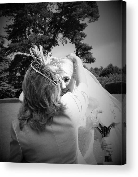 Wedding Acrylic Print featuring the photograph Mother and Daughter by Nina-Rosa Dudy