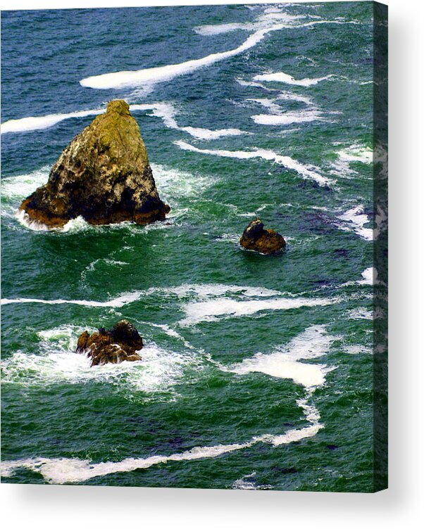 Ocean Acrylic Print featuring the photograph Ocean Rock by Marty Koch