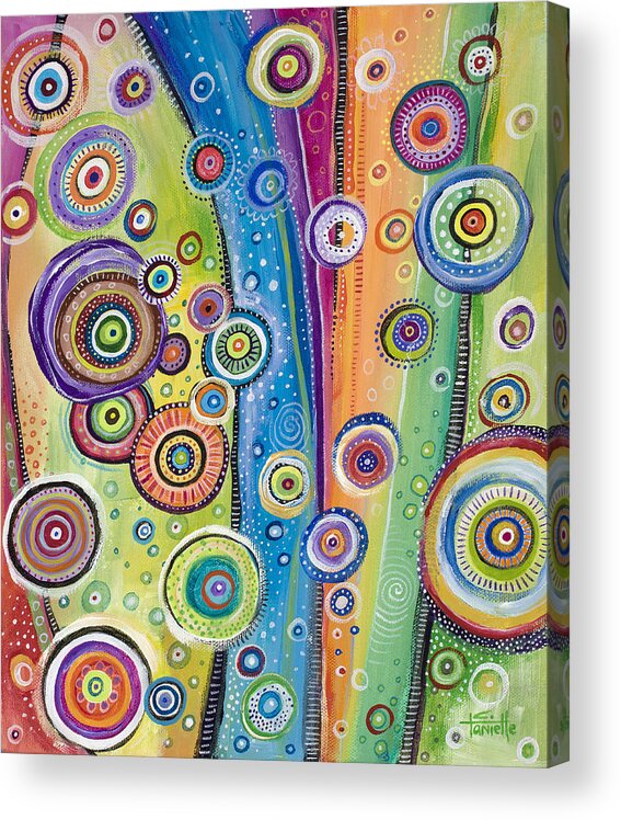 Modern Painting Acrylic Print featuring the painting Possibilities by Tanielle Childers