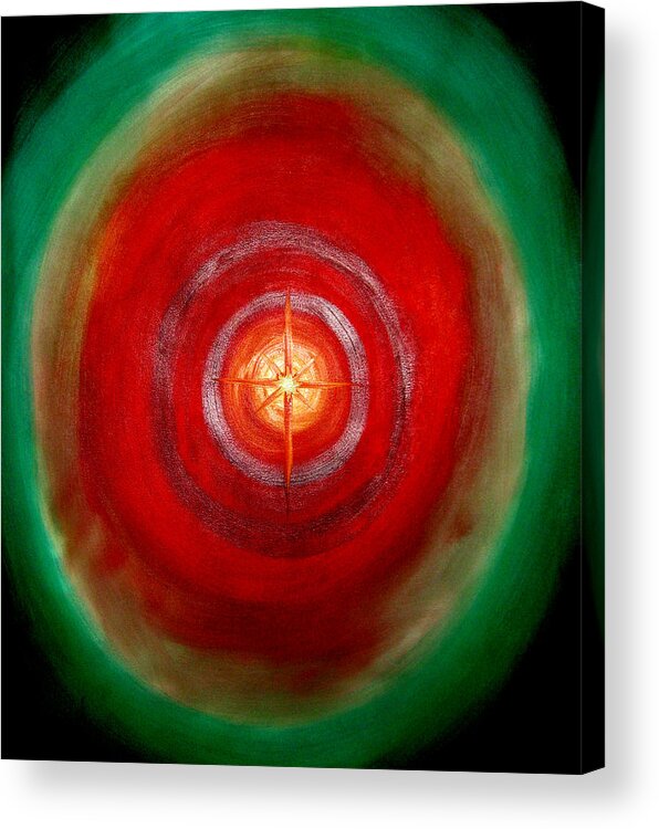 Star Acrylic Print featuring the painting Star Seed by Alpha Clemons