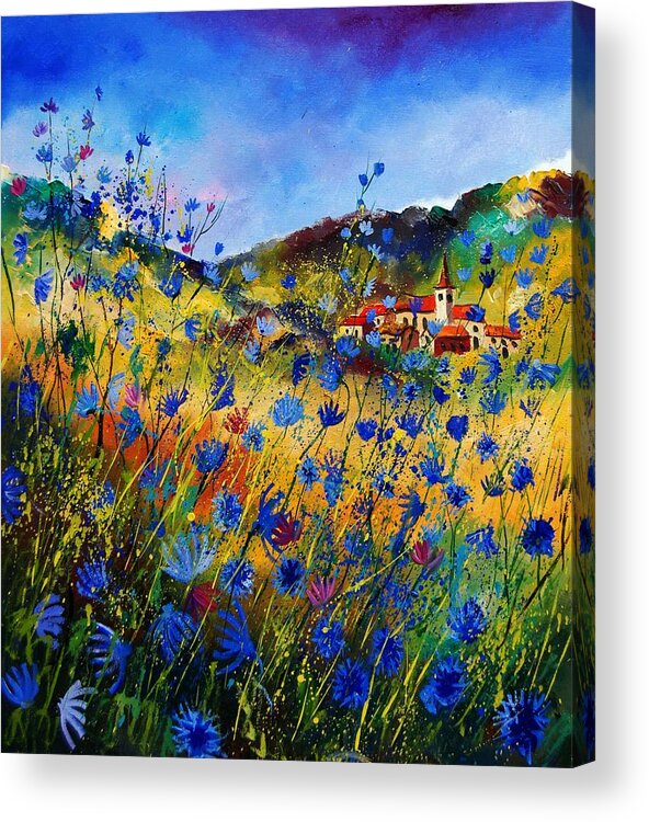 Flowers Acrylic Print featuring the painting Summer Glory by Pol Ledent