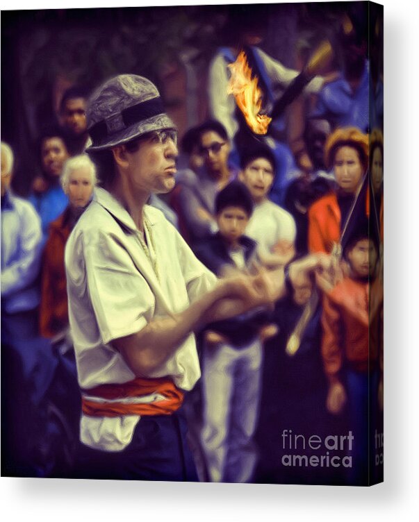 Juggler Acrylic Print featuring the photograph The Juggler by Jeff Breiman