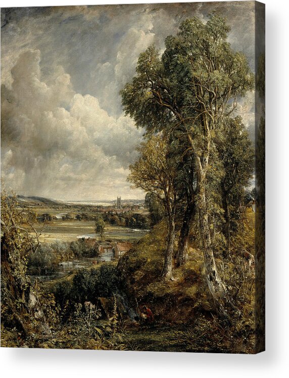 English Romantic Painters Acrylic Print featuring the painting The Vale of Dedham by John Constable