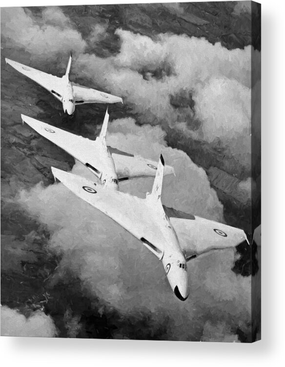 Nuclear Acrylic Print featuring the photograph Vulcan Bomber by Roy Pedersen