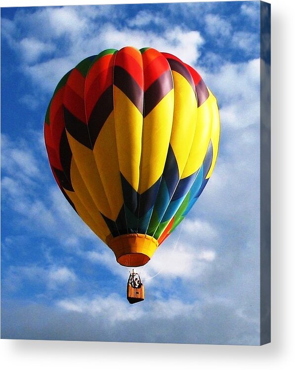 Hot Air Balloons Acrylic Print featuring the photograph What hot air can do by Ed Smith
