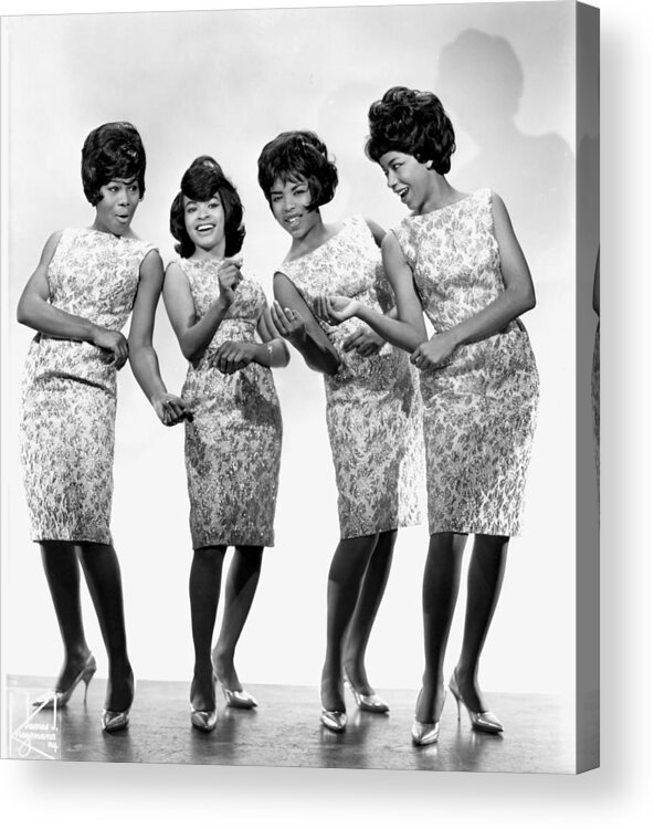 People Acrylic Print featuring the photograph The Marvelettes #2 by Michael Ochs Archives