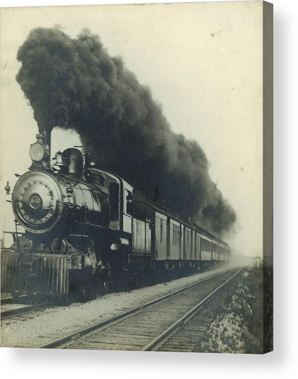 Rail Transportation Acrylic Print featuring the photograph Canadian Train by Spencer Arnold Collection