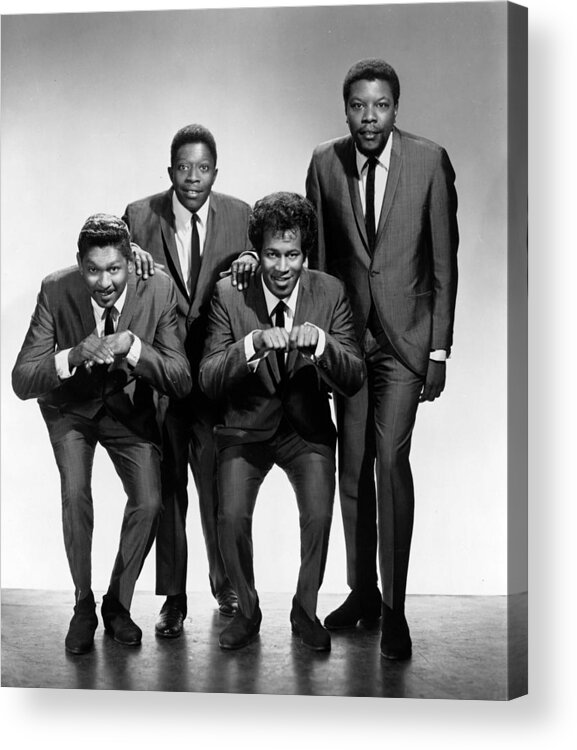 Doo-wop Music Acrylic Print featuring the photograph Coasters Revival Lineup Portrait by Michael Ochs Archives