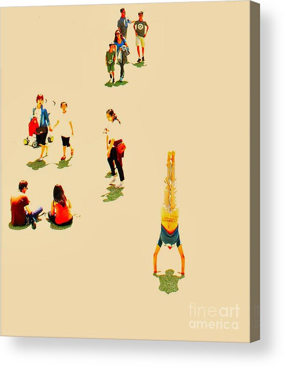 Handstand Acrylic Print featuring the photograph Handstand by FD Graham