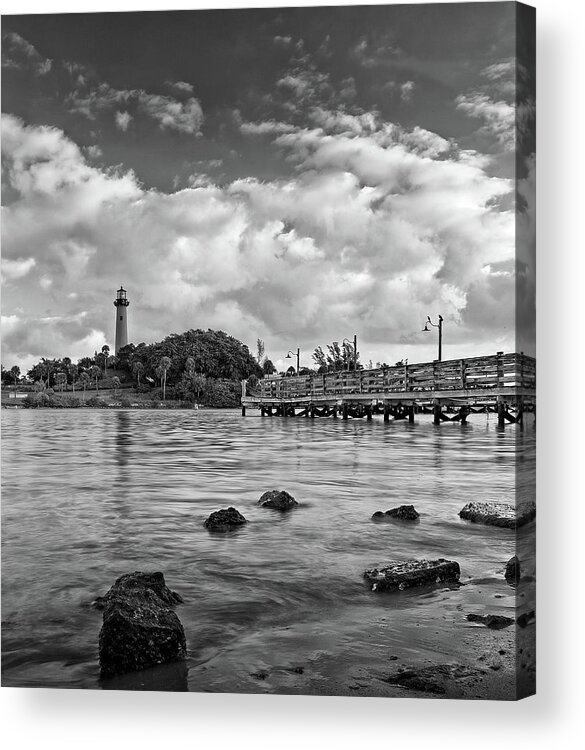 Lighthouse Acrylic Print featuring the photograph Jupiter Lighthouse 2 by Steve DaPonte