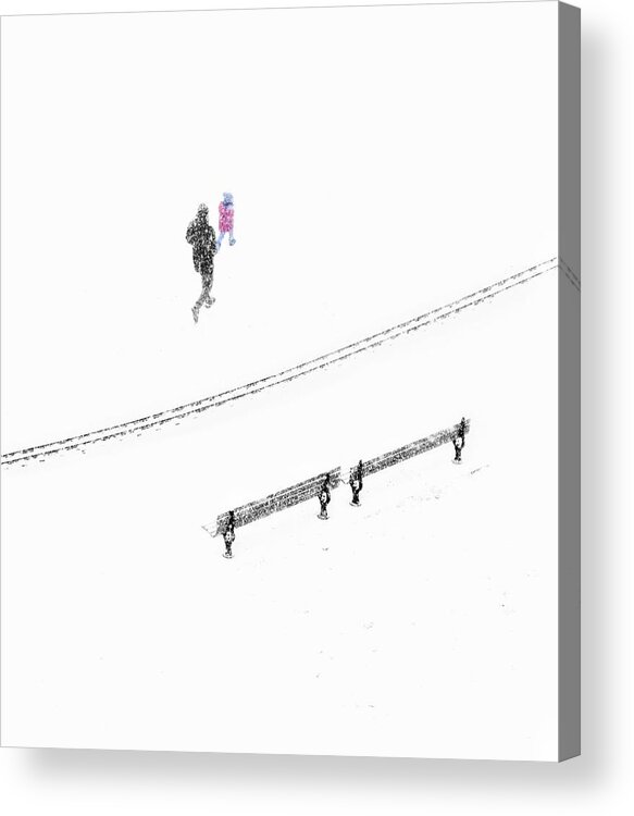 Snowy Acrylic Print featuring the photograph Let It Snow by Hui