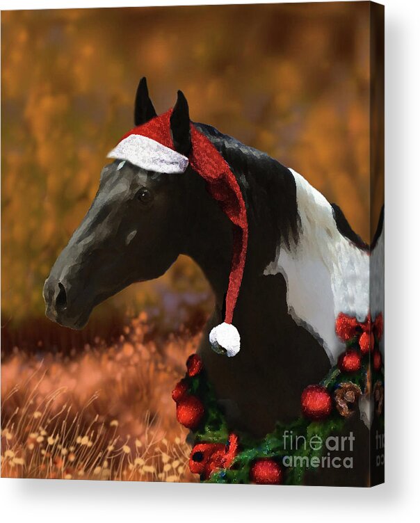 Paints Acrylic Print featuring the digital art Logan's Christmas by Melinda Hughes-Berland