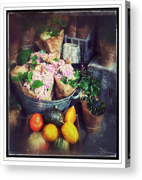 Fresh Produce Acrylic Print featuring the photograph On Display by Peggy Dietz