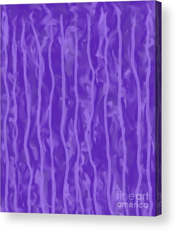 Purple Rain On My Window By Annette Marionneaux Stevenson; Purple Rain On My Window By Annette M Stevenson; Purple Lovers; Purple Rain On My Window;beach Towels;purple Mugs; Purple Bags;purple Stationary;purple Towels;purple Pouches;purple Totes;phone Cases; Throw Pillows;prints; Coffee Mug;wall Art; Gallery Art; Home Decor; Tech Accessories; Apparel; Gifts; Lifestyle;t-shirt Acrylic Print featuring the digital art Purple Rain on My Window by Annette M Stevenson