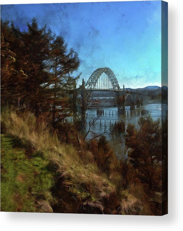 Yaquina Bay Acrylic Print featuring the photograph View From Yaquina Bay Park by Thom Zehrfeld