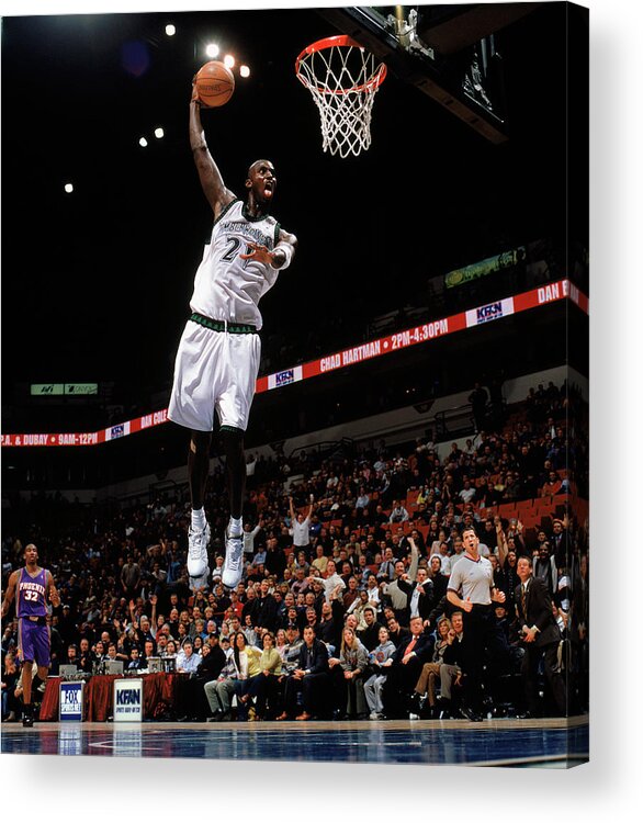Nba Pro Basketball Acrylic Print featuring the photograph Kevin Garnett #1 by David Sherman