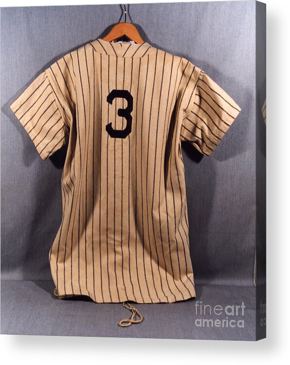 Baseball Uniform Acrylic Print featuring the photograph Babe Ruth by National Baseball Hall Of Fame Library