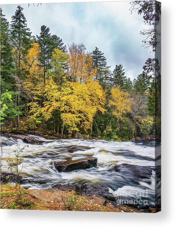 Autumn Acrylic Print featuring the photograph Autumn at Buttermilk Falls by Ron Long Ltd Photography