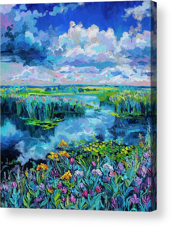 Landscape Acrylic Print featuring the painting Balance by Anastasia Trusova