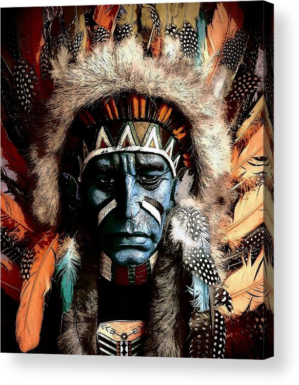 Chief Acrylic Print featuring the photograph Chief by Loraine Yaffe