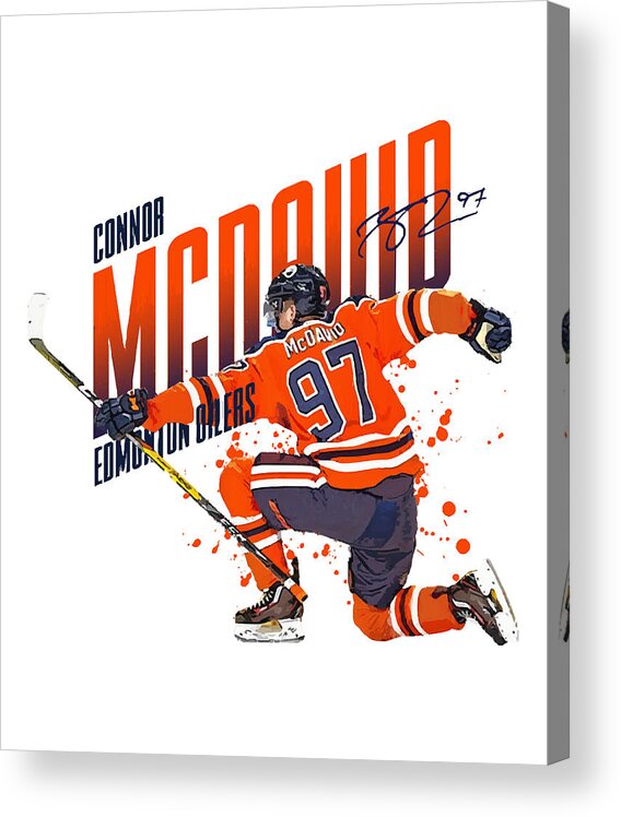  Acrylic Print featuring the digital art Connor Mcdavid by Kelvin Kent