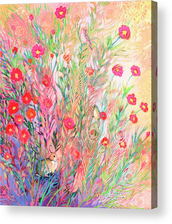 Floral Acrylic Print featuring the painting Dawn of a New Day by Jennifer Lommers