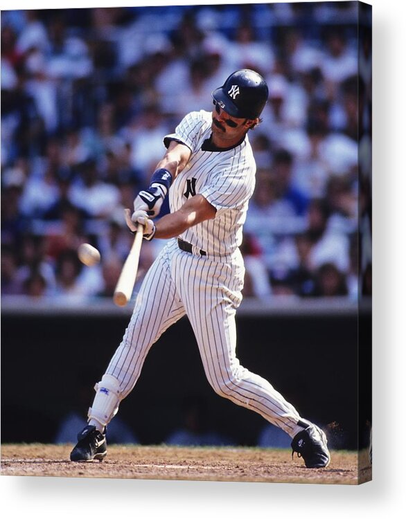 American League Baseball Acrylic Print featuring the photograph Don Mattingly by Ronald C. Modra/sports Imagery