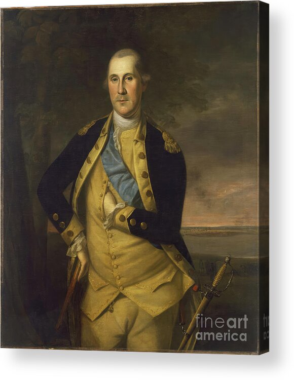 George Washington Acrylic Print featuring the painting General George Washington by Tina LeCour