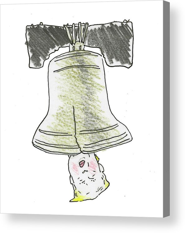 “hear Ye Acrylic Print featuring the painting Hear Ye Hear Ye An Indictment Has Dropped by Barry Blitt