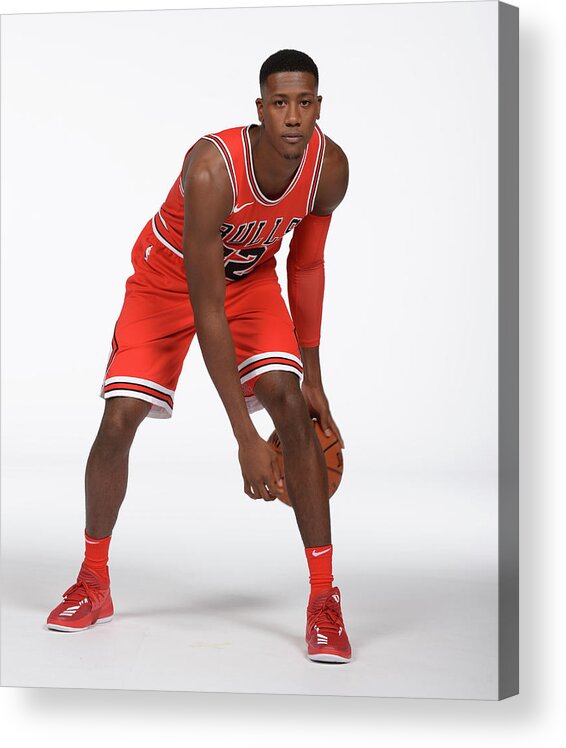 Media Day Acrylic Print featuring the photograph Kris Dunn by Randy Belice