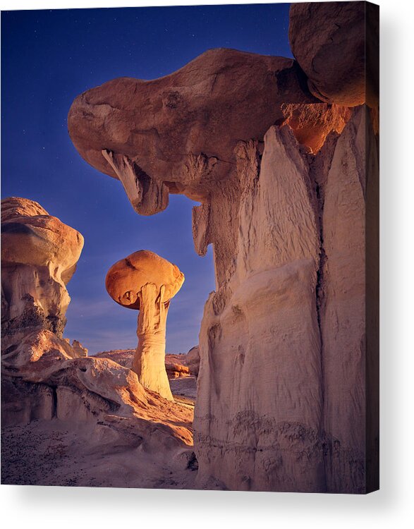 Badlands Acrylic Print featuring the photograph Light There Be by Peter Boehringer