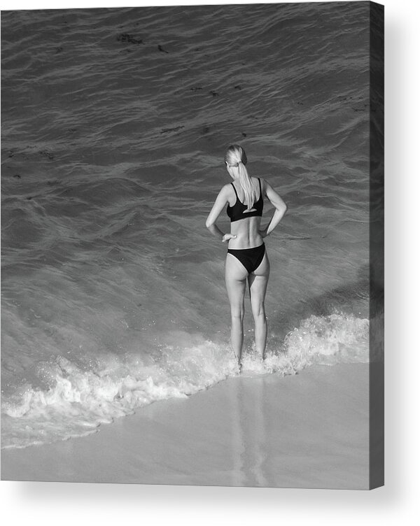 Ocean Acrylic Print featuring the photograph Looking down by Jamie Tyler