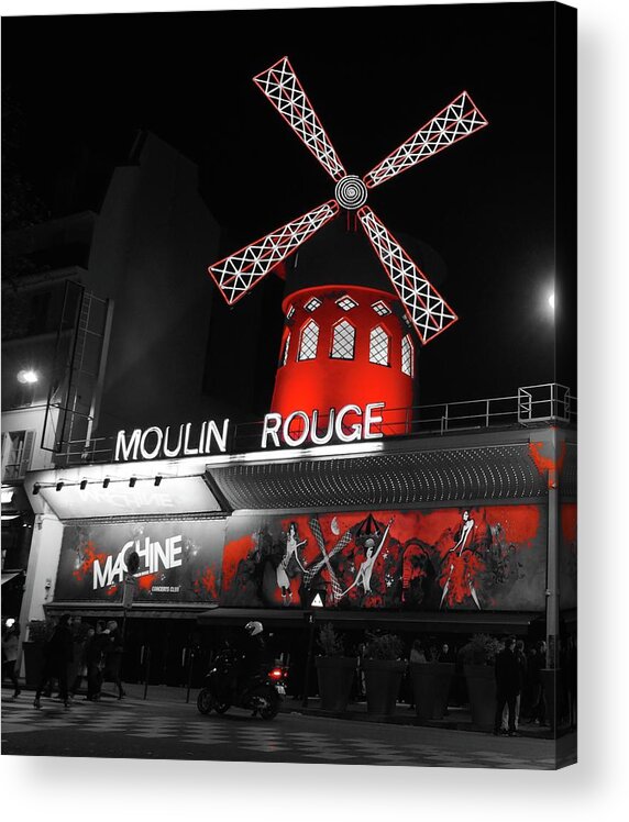 Moulin Rouge Acrylic Print featuring the photograph Moulin Rouge by Pablo Saccinto