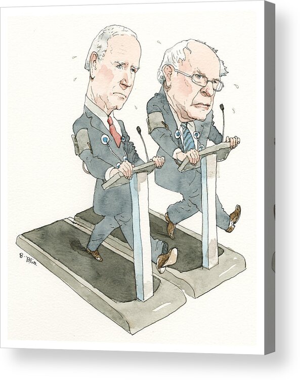 Political Stress Test Acrylic Print featuring the painting Political Stress Test by Barry Blitt