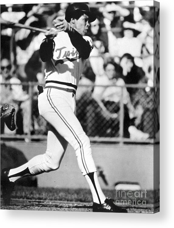 American League Baseball Acrylic Print featuring the photograph Rod Carew by National Baseball Hall Of Fame Library