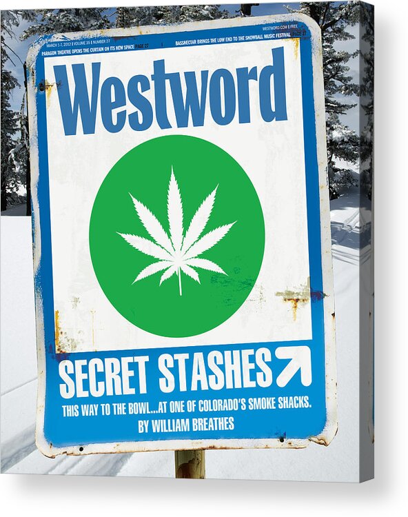 Westword Acrylic Print featuring the digital art Secret Stashes by Westword