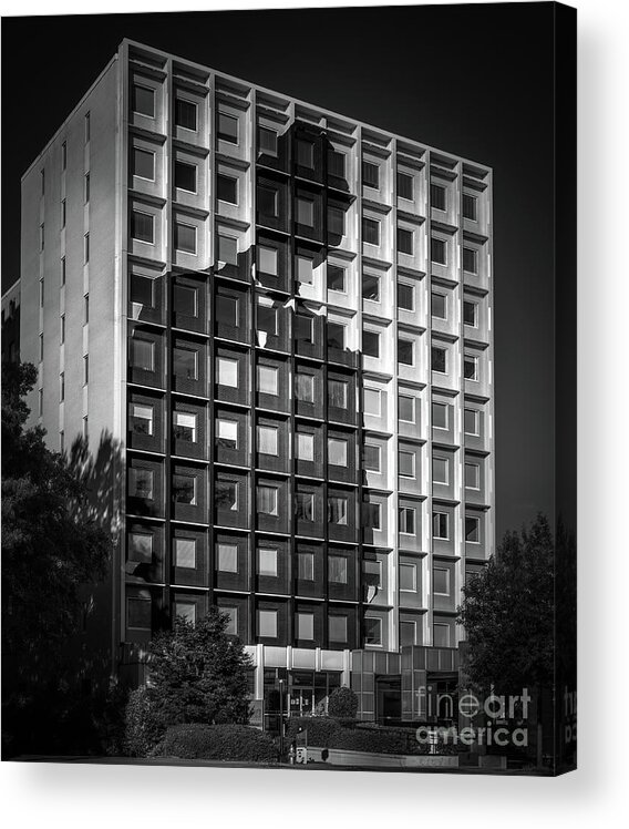 1447 Peachtree Street Acrylic Print featuring the photograph Silhouette Building by Doug Sturgess