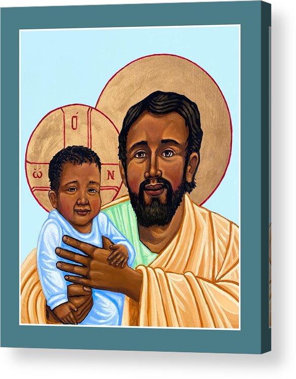  Acrylic Print featuring the painting St. Joseph by Kelly Latimore