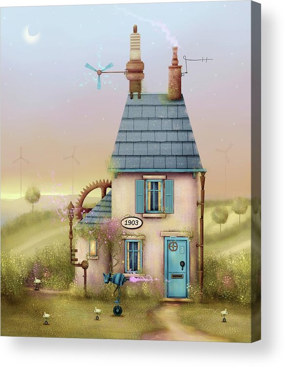 Cottage Acrylic Print featuring the painting The Plug by Joe Gilronan