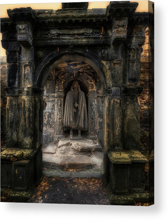 Tomb Acrylic Print featuring the photograph Tomb of John Bayne of Pitcarlie by Micah Offman