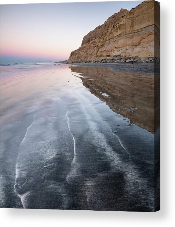 San Diego Acrylic Print featuring the photograph Torrey Pines Sand by William Dunigan